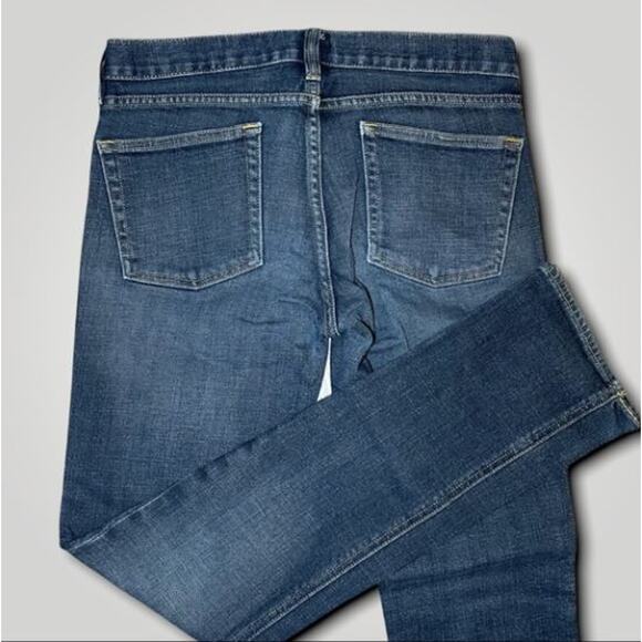 J CREW MATCHSTICK DARK WASH STRETCH BOHO WESTERN BLUE JEANS MEDIUM 28 - Picture 2 of 7